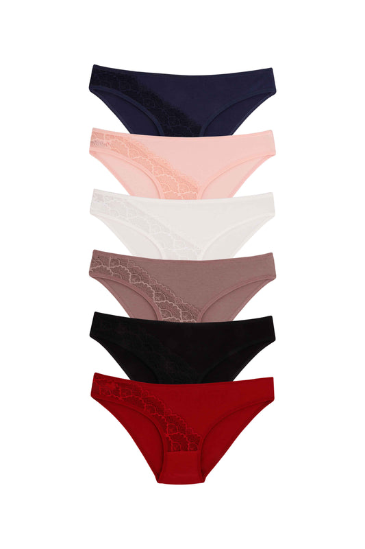 Women’s Lace-Detail Cotton Briefs