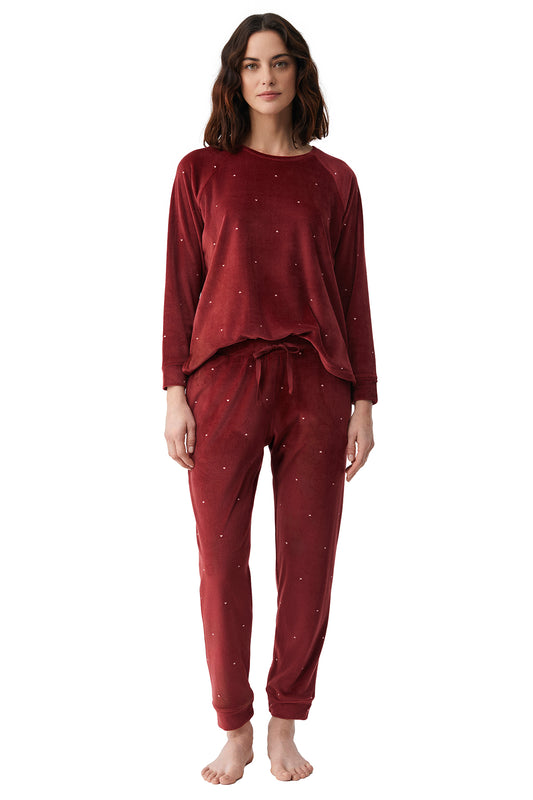 PJ SET 2608 (Brick Red)